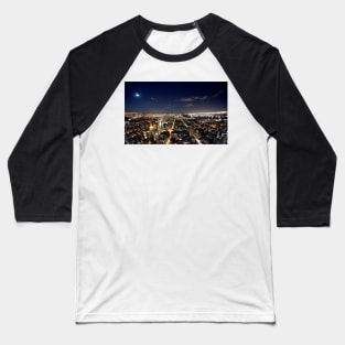 NYC from Empire State Building Baseball T-Shirt